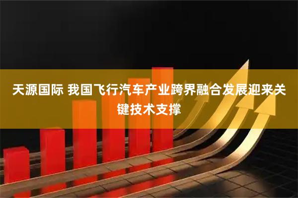 天源国际 我国飞行汽车产业跨界融合发展迎来关键技术支撑