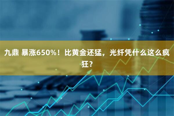 九鼎 暴涨650%!比黄金还猛,光纤凭什么这么疯狂?