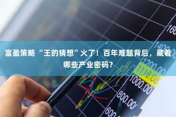 富盈策略 “王的猜想”火了！百年难题背后，藏着哪些产业密码？